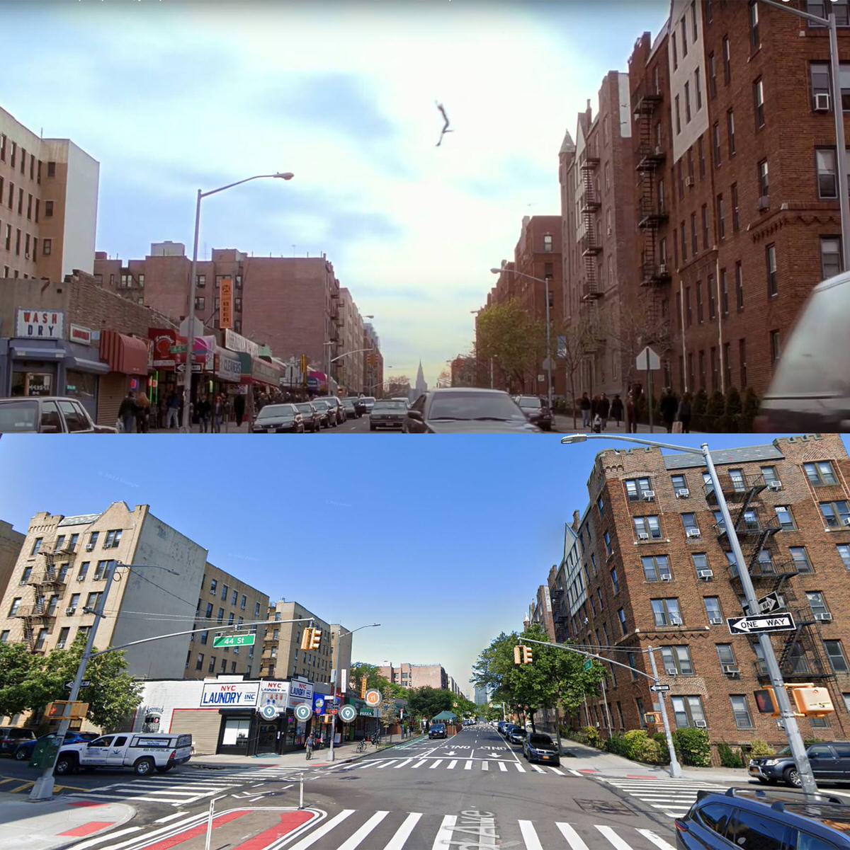 Spider-Man 2002 Vs 2023 At The Corner Of 44Th Street And 43Rd Ave Sunnyside Queens Nyc