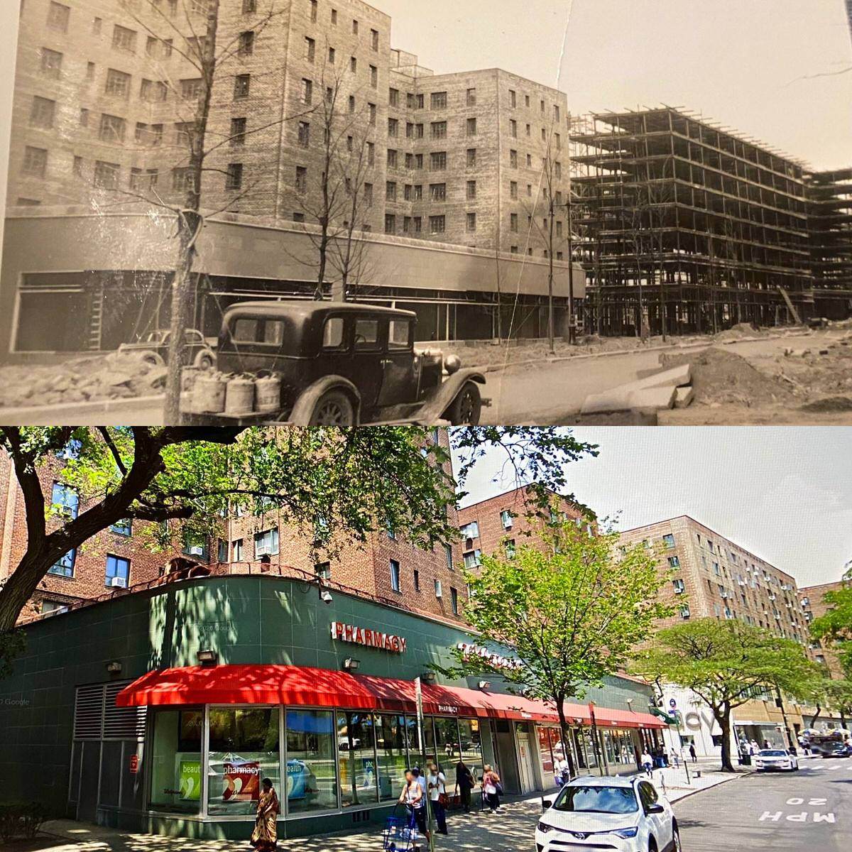 Parkchester, Bronx, Ny 1939 (Under Construction) And 2020