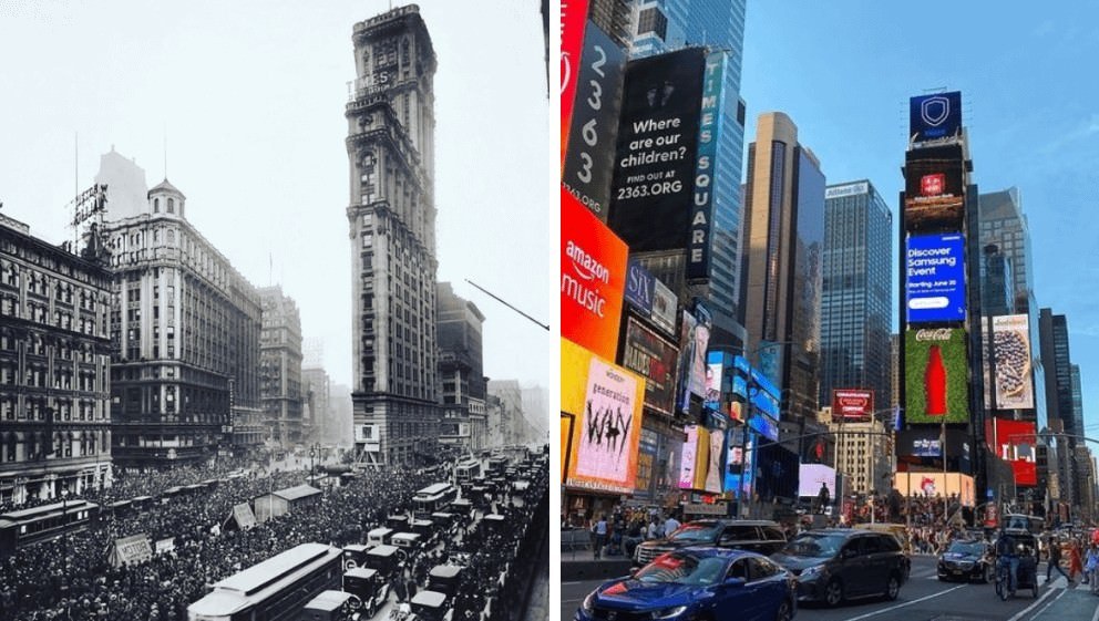 Times Square, Manhattan, 1919–2022.