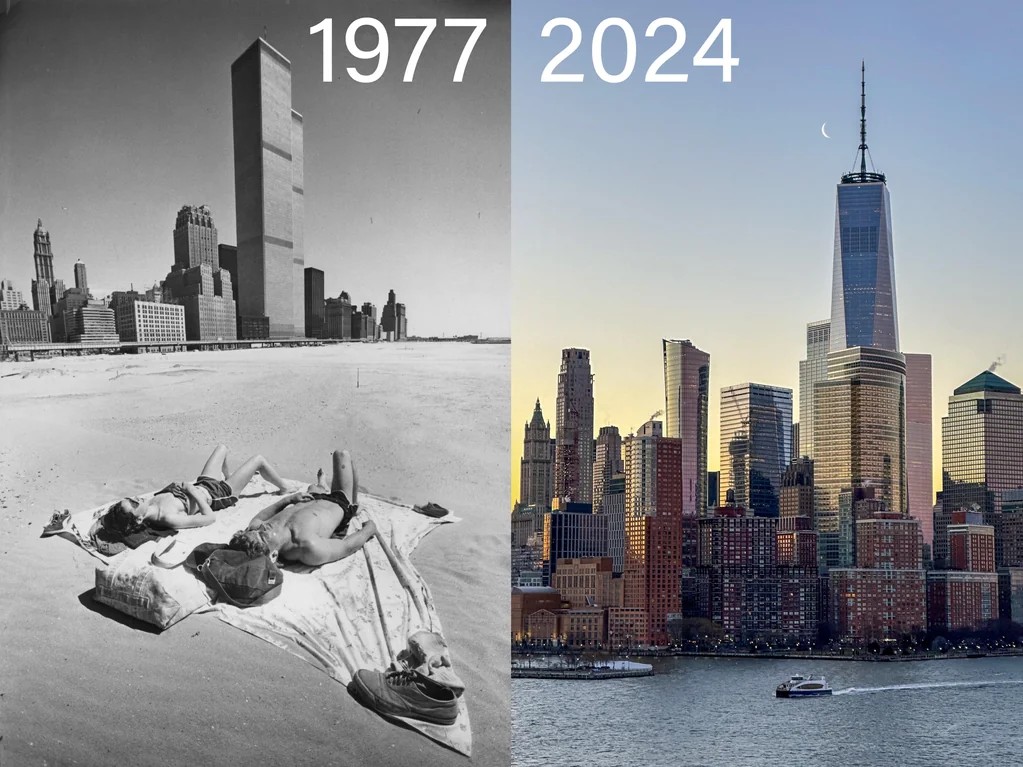 Battery Park City In Lower Manhattan, 1977–2024.