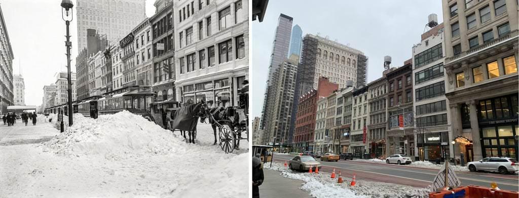 27 W 23Rd Street, New York City - 1905 Snowstorm Vs Outside A Covid Testing Center December 2020