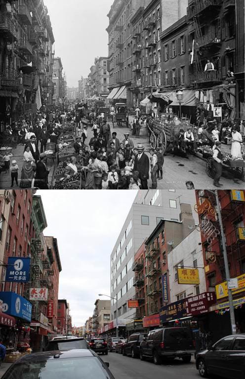 Mulberry Street, New York, 1900–2014.