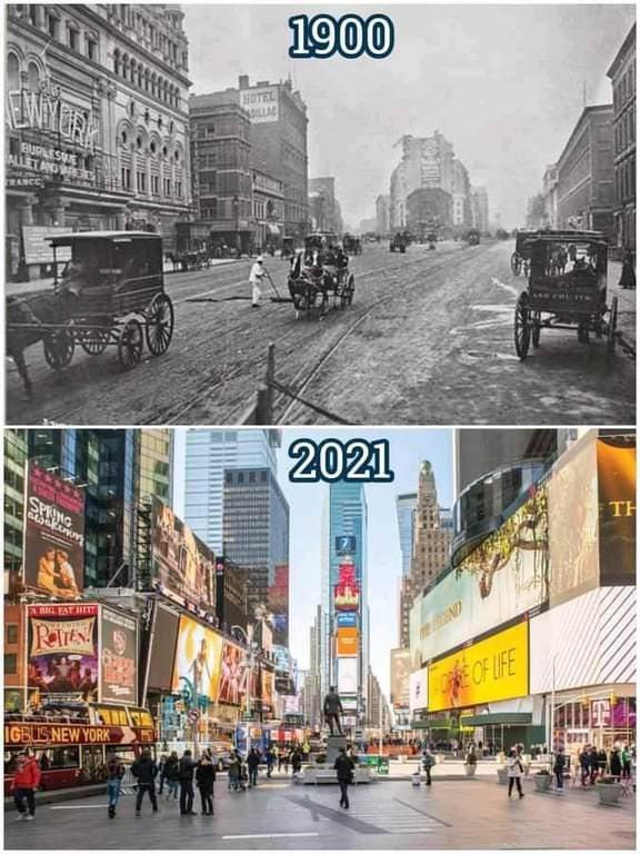 Times Square, 1900–2021.