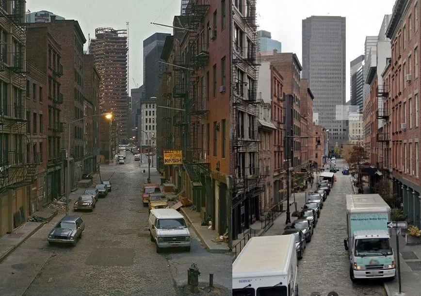 Water Street Seen From The Brooklyn Bridge On-Ramp, 1984–2022.