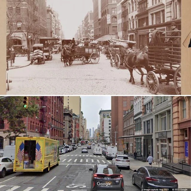 Hudson Street At Duane Street, 1898–2021.