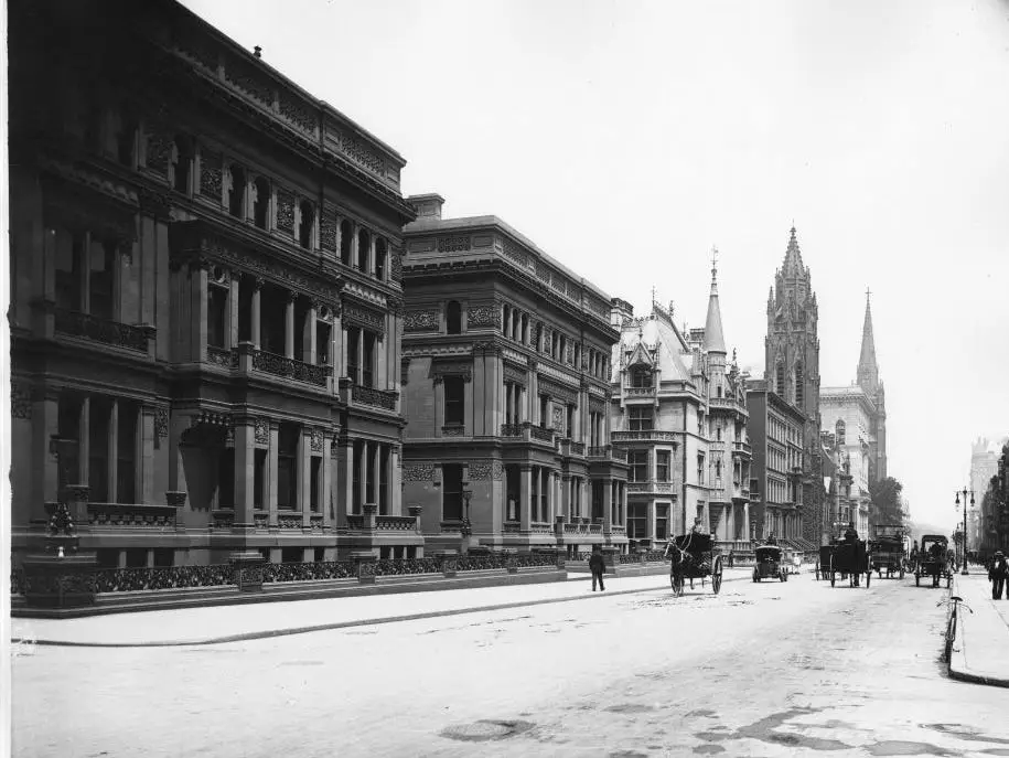 Vanderbilt Mansions On Fifth Avenue In New York City.