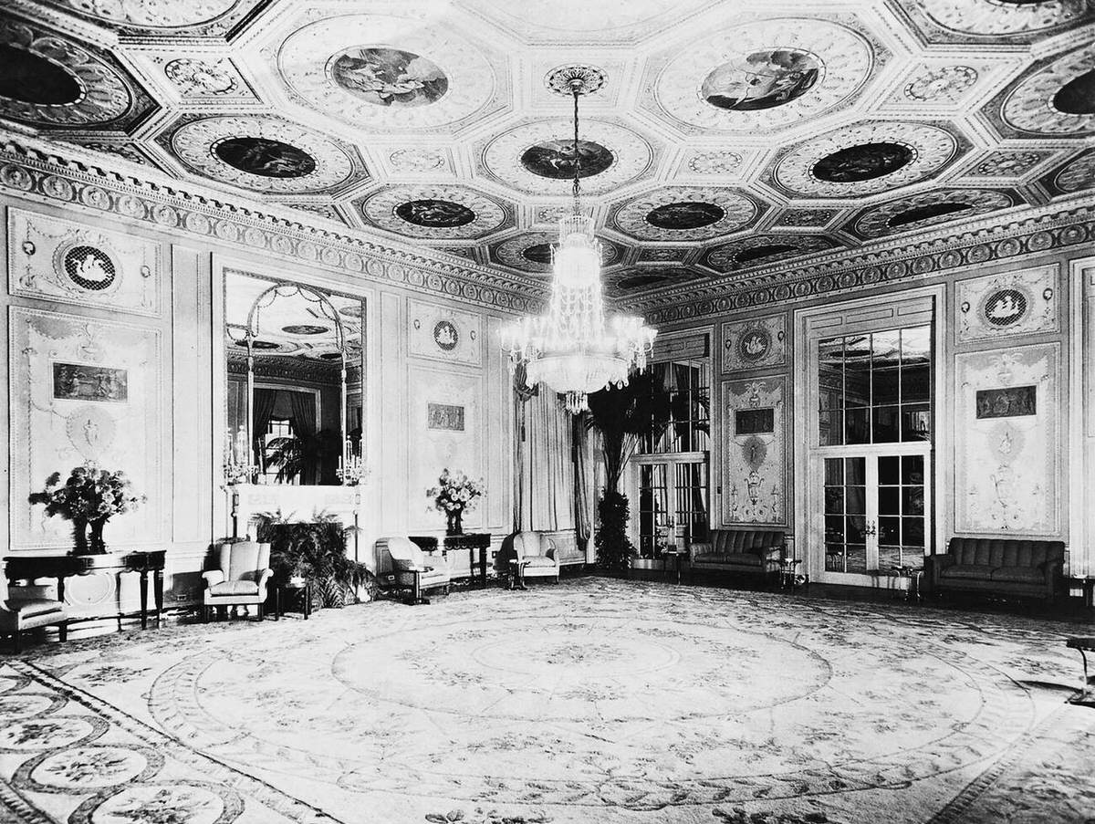Salon In The Waldorf-Astoria Hotel, New York, 1931.