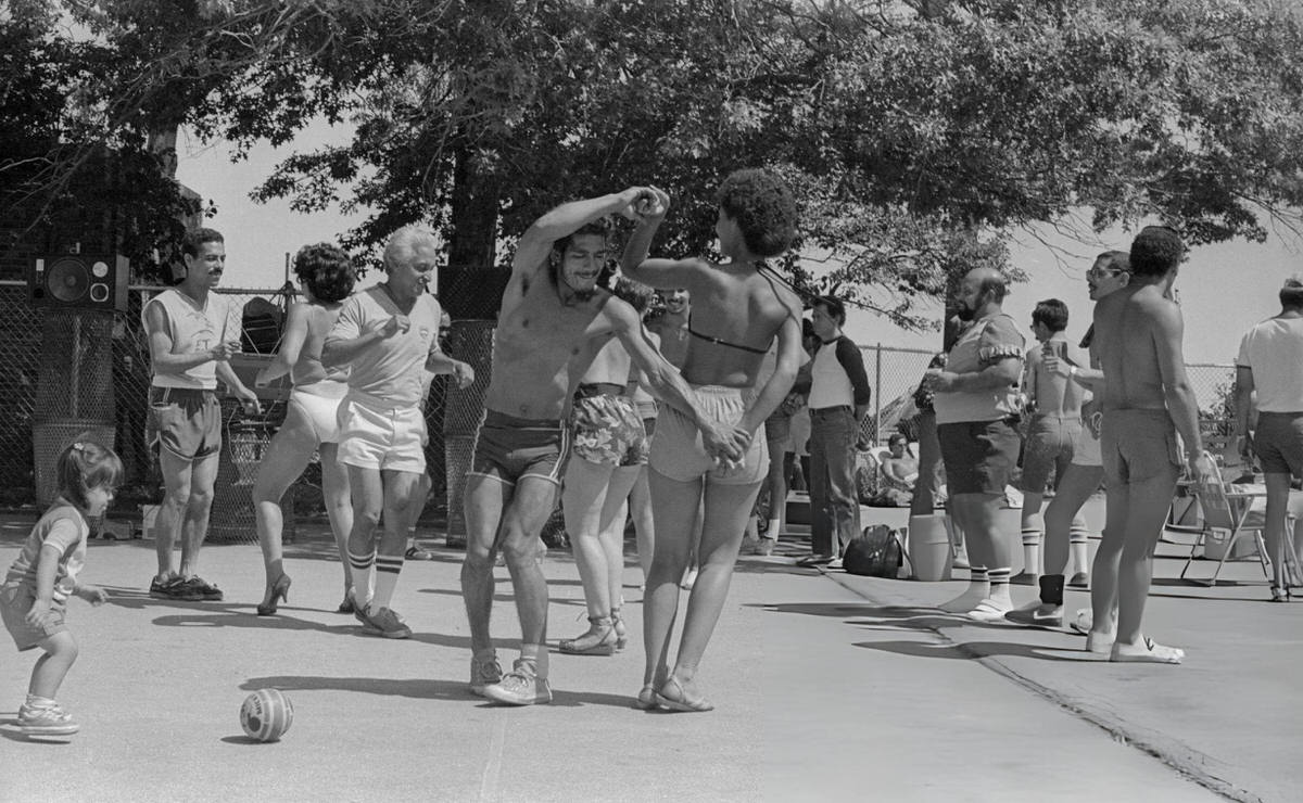 Couples Dancing Near The Section No. 4 Handball Courts At Orchard Beach, Bronx, 1983.