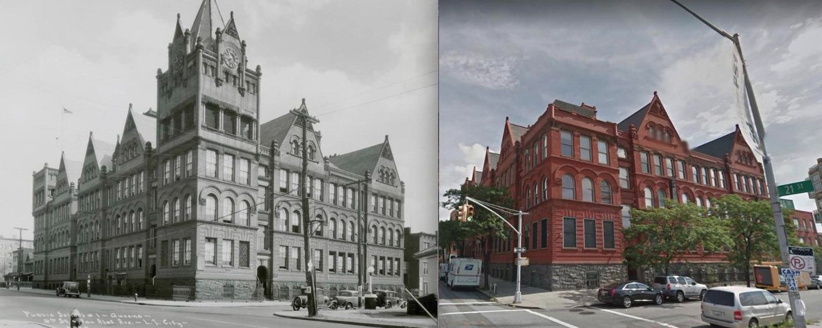 Ps1 21St Street And 46Th Road, Long Island City, Queens, Ny (1935 And 2018)
