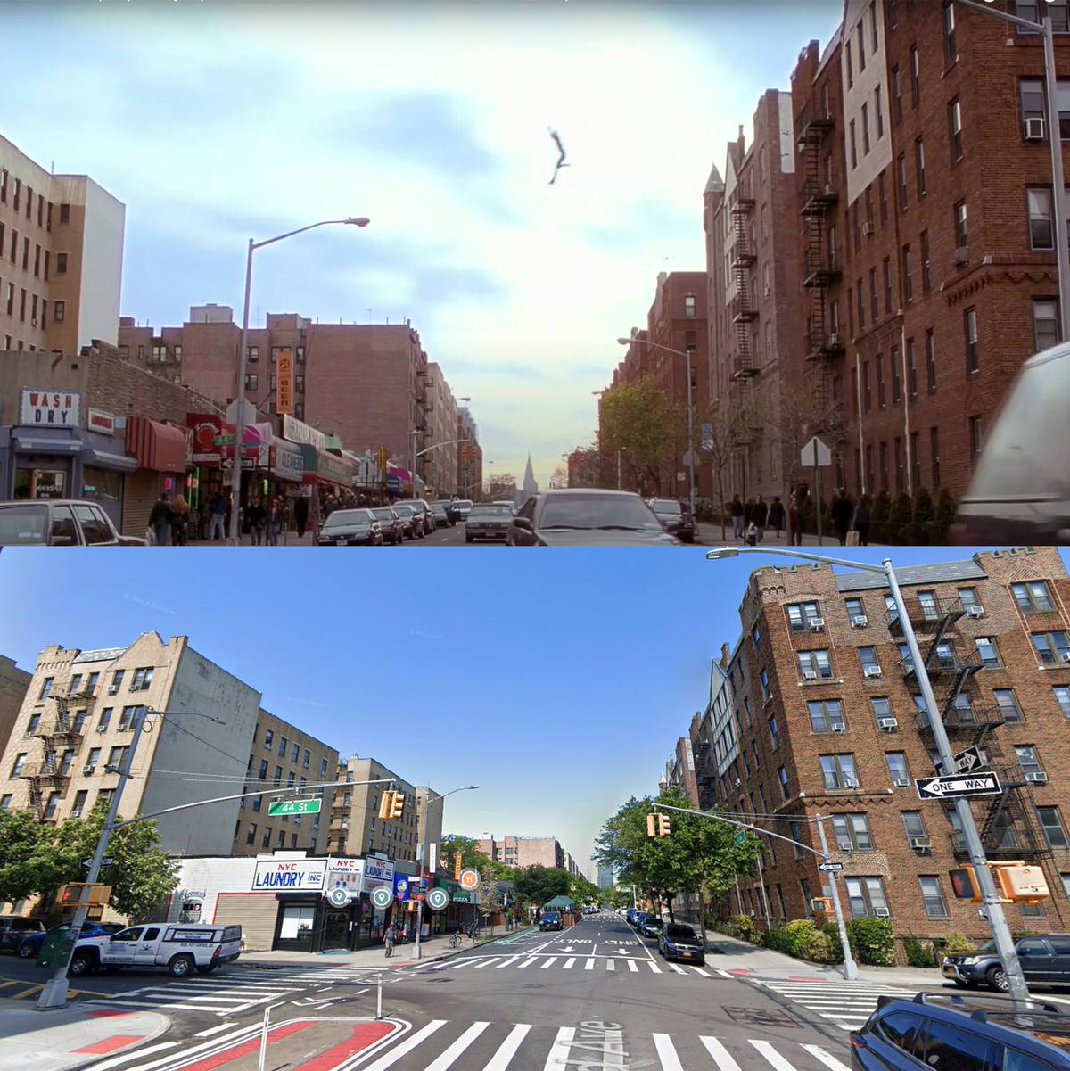 Spider-Man 2002 Vs 2023 At The Corner Of 44Th Street And 43Rd Ave Sunnyside Queens Nyc