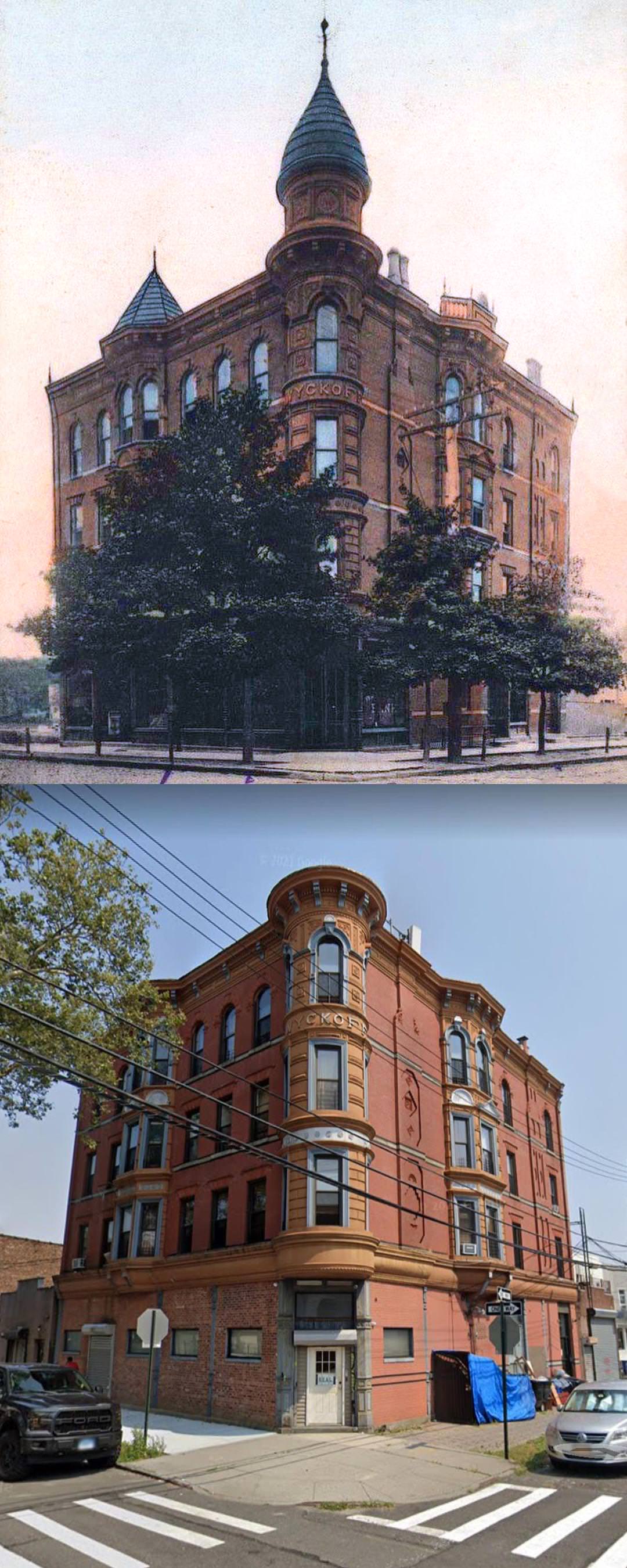Former Woodhaven Bank At 93-02 95Th Avenue In Ozone Park, Queens. 1910S Vs 2022