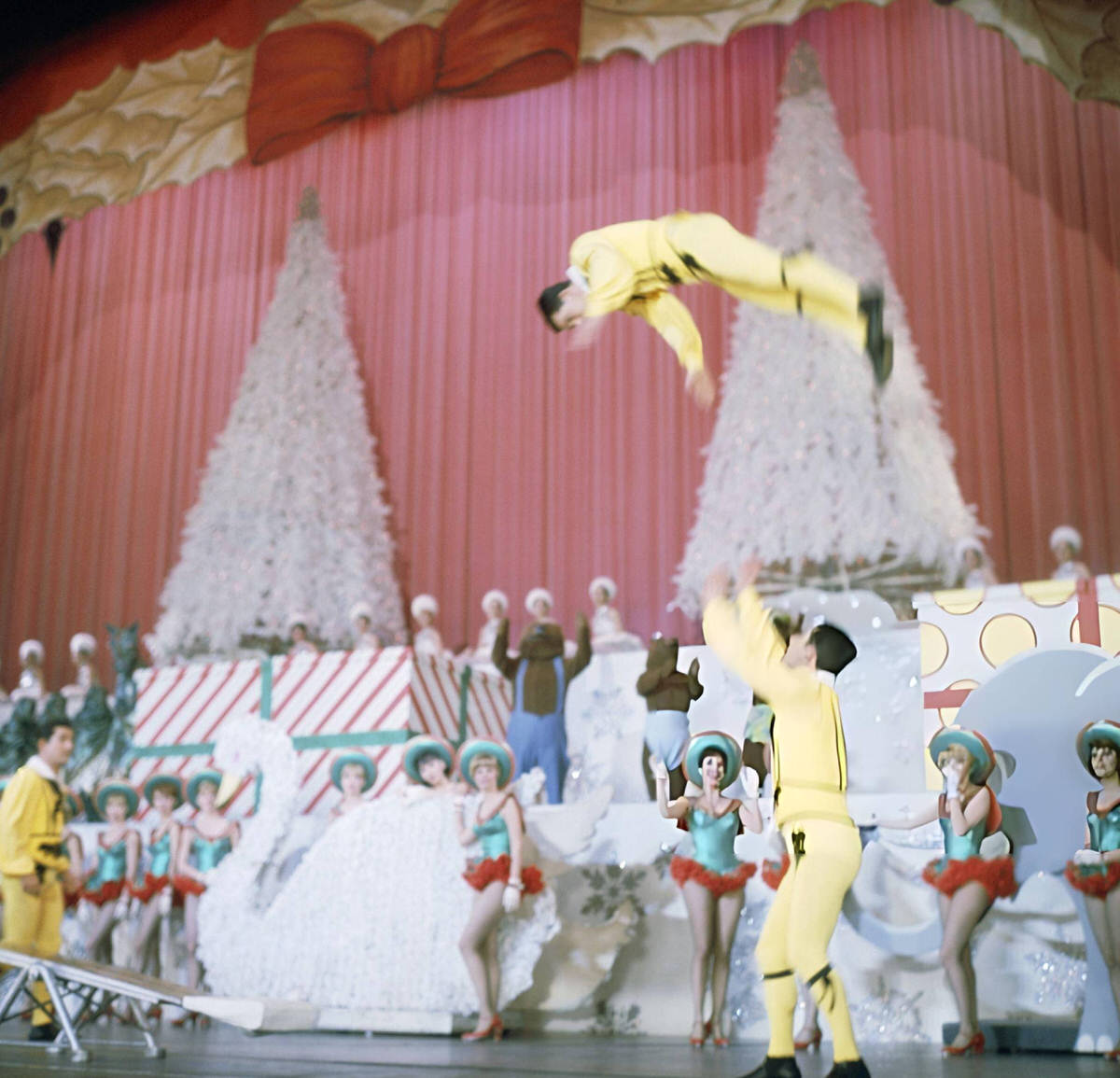 The Rockettes With Other Performers, Radio City Music Hall At Christmas Time, 1967.