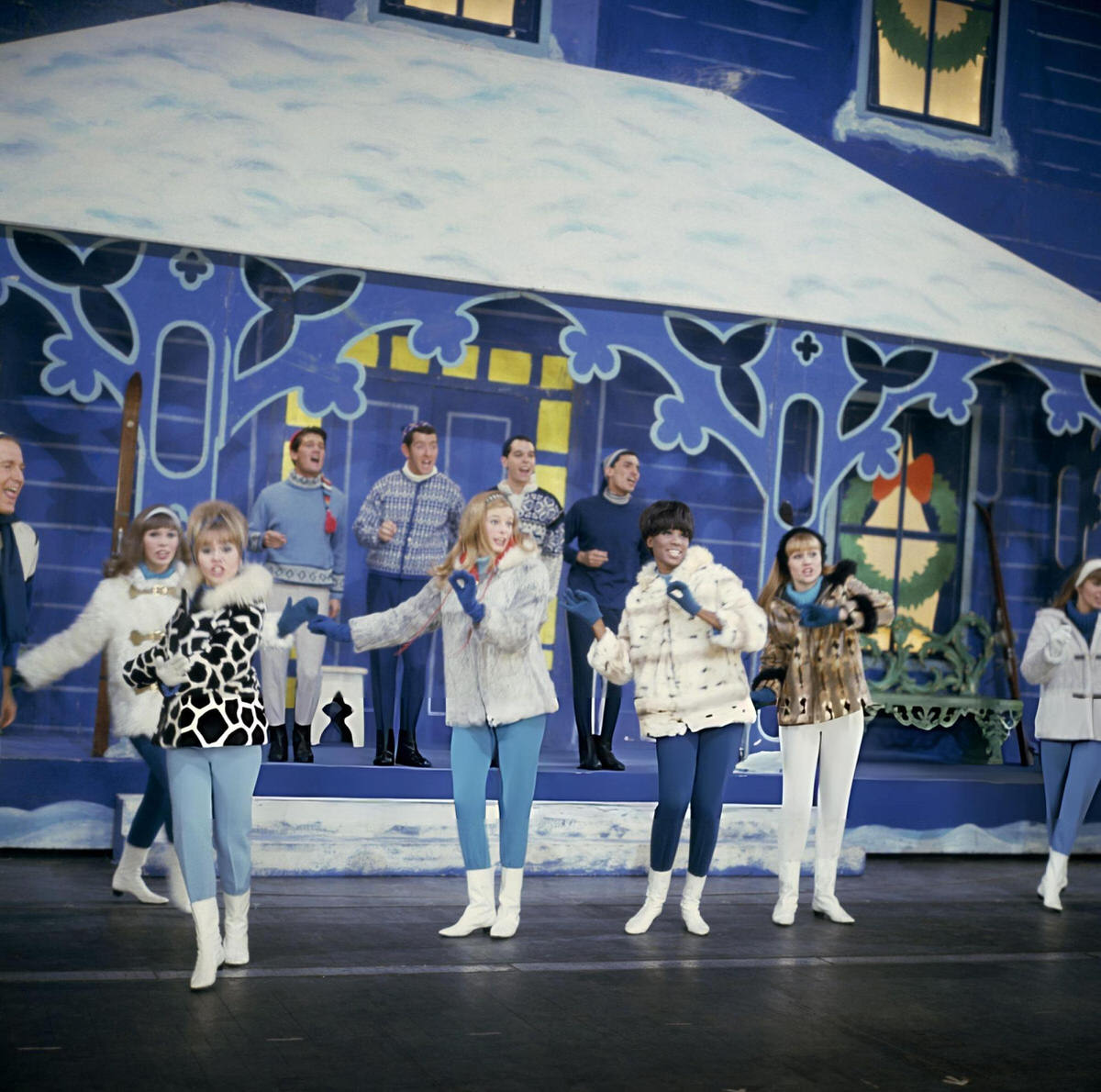 Carolers Singing Onstage, Radio City Music Hall At Christmas Time, 1967.