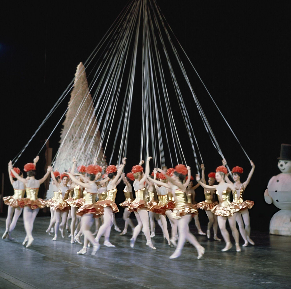 The Rockettes Performing Onstage, Radio City Music Hall At Christmas Time, 1967.
