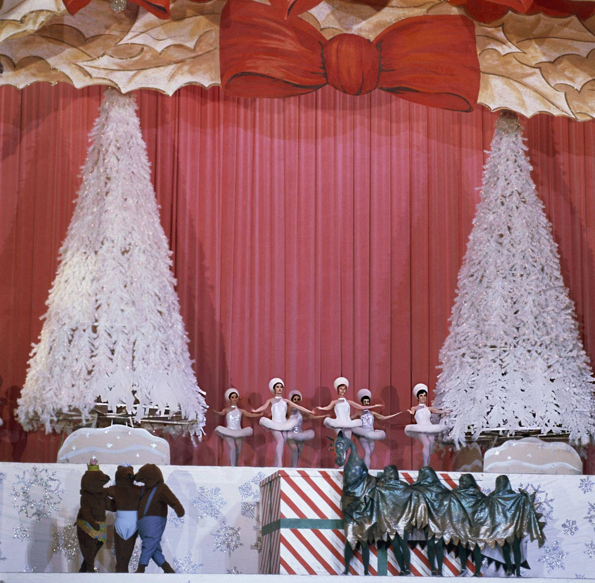 The Rockettes Performing With Other Performers Onstage, Radio City Music Hall At Christmas Time, 1967.