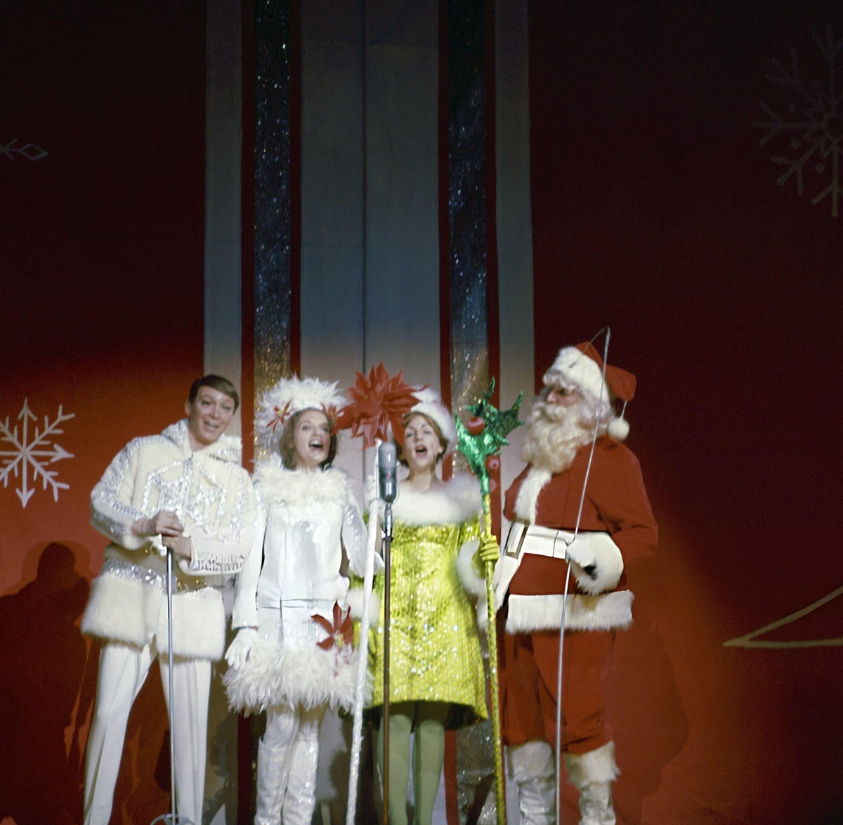 Carolers Singing Onstage, Radio City Music Hall At Christmas Time, 1967.