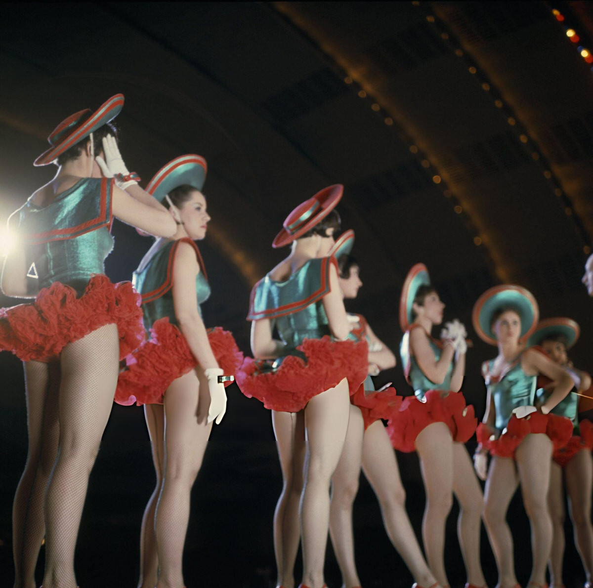 The Rockettes Performing Onstage, Radio City Music Hall At Christmas Time, 1967.