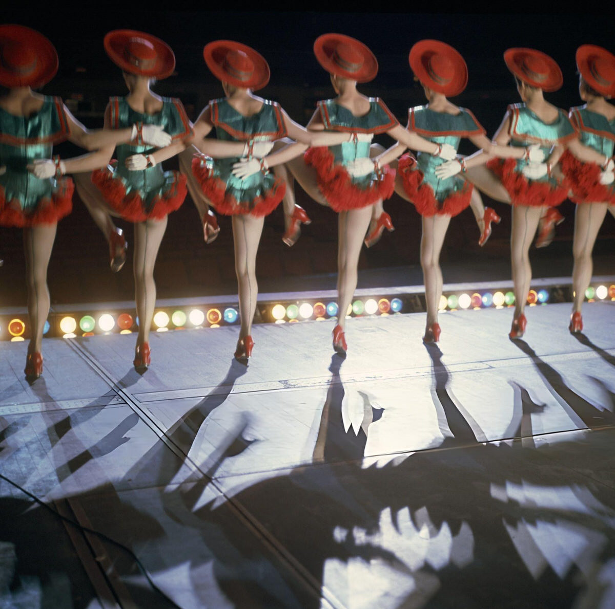 The Rockettes Performing Onstage, Radio City Music Hall At Christmas Time, 1967.