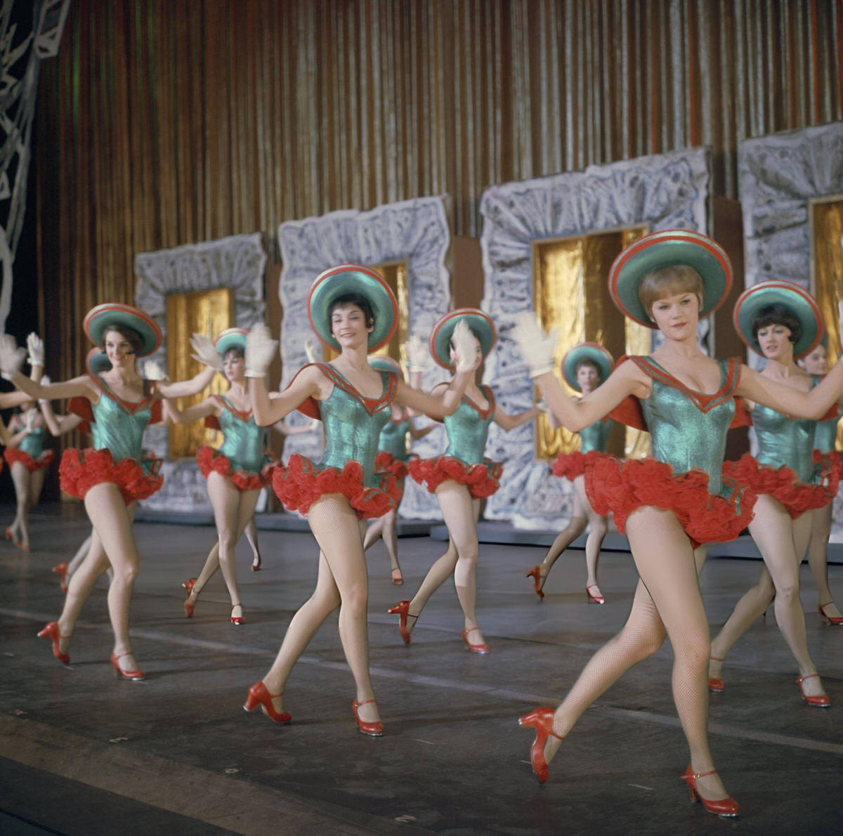 The Rockettes Performing Onstage, Radio City Music Hall At Christmas Time, 1967.