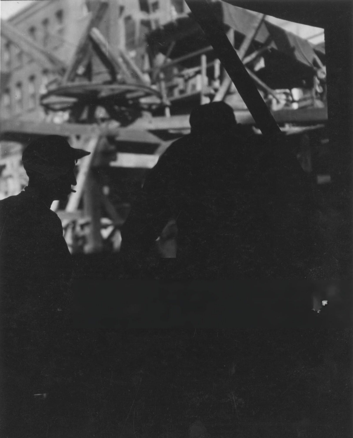Silhouettes Of Workers During The Construction Of Radio City Music Hall, New York, 1929.