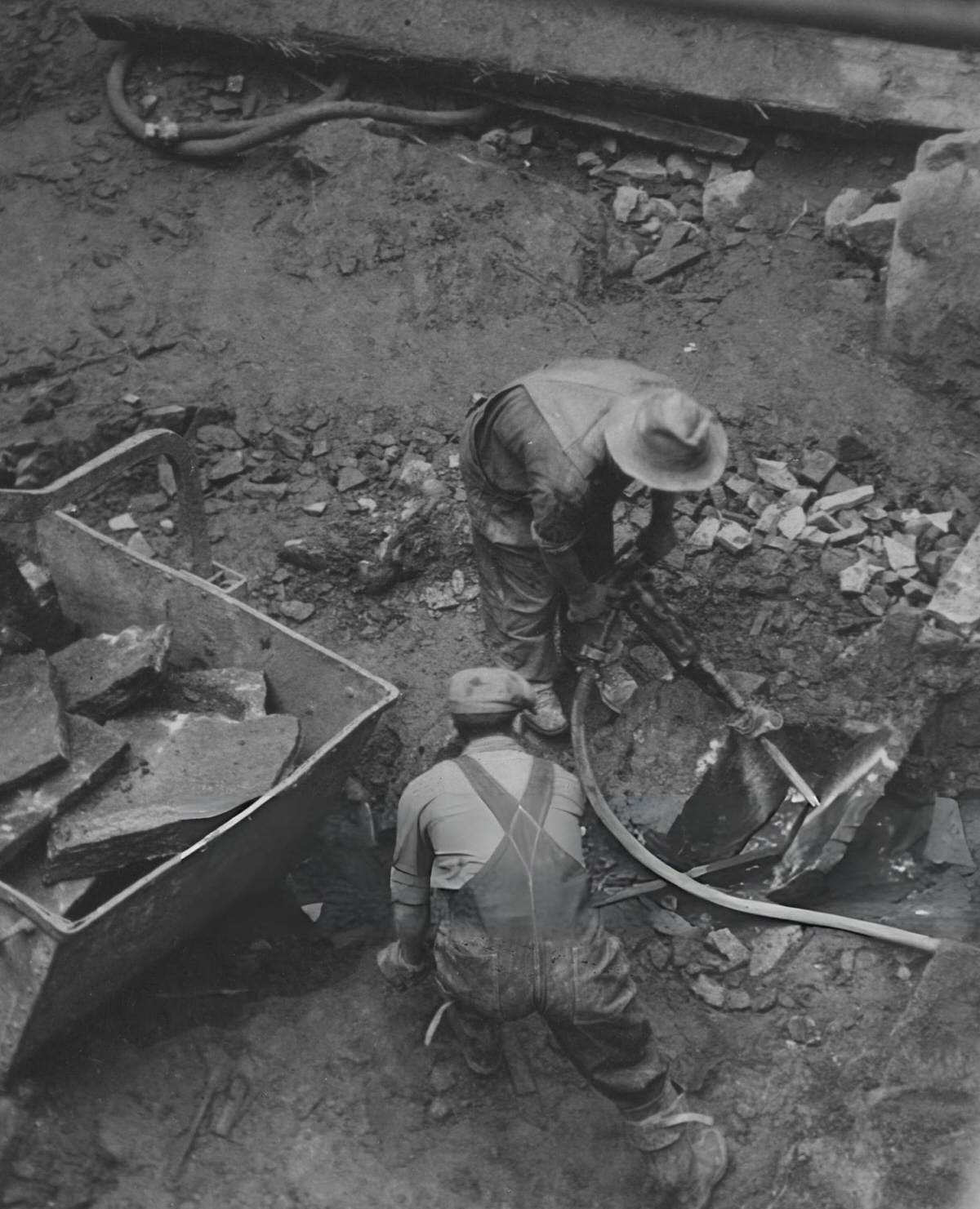 Workers During The Construction Of Radio City Music Hall, New York, 1929.