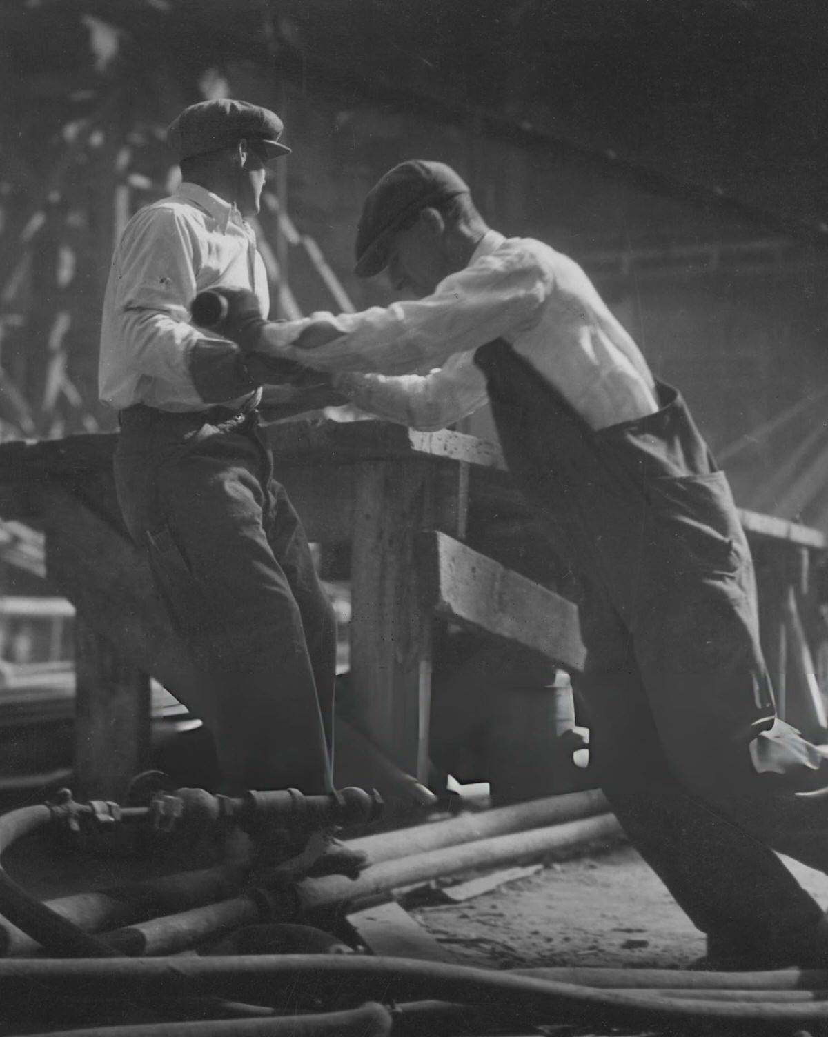 Workers During The Construction Of Radio City Music Hall, New York, 1929.