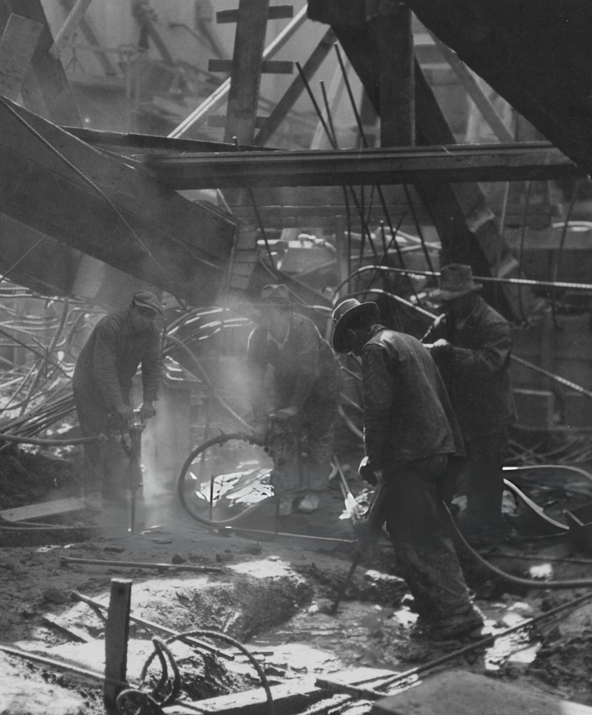 Workers During The Construction Of Radio City Music Hall, New York, 1929.