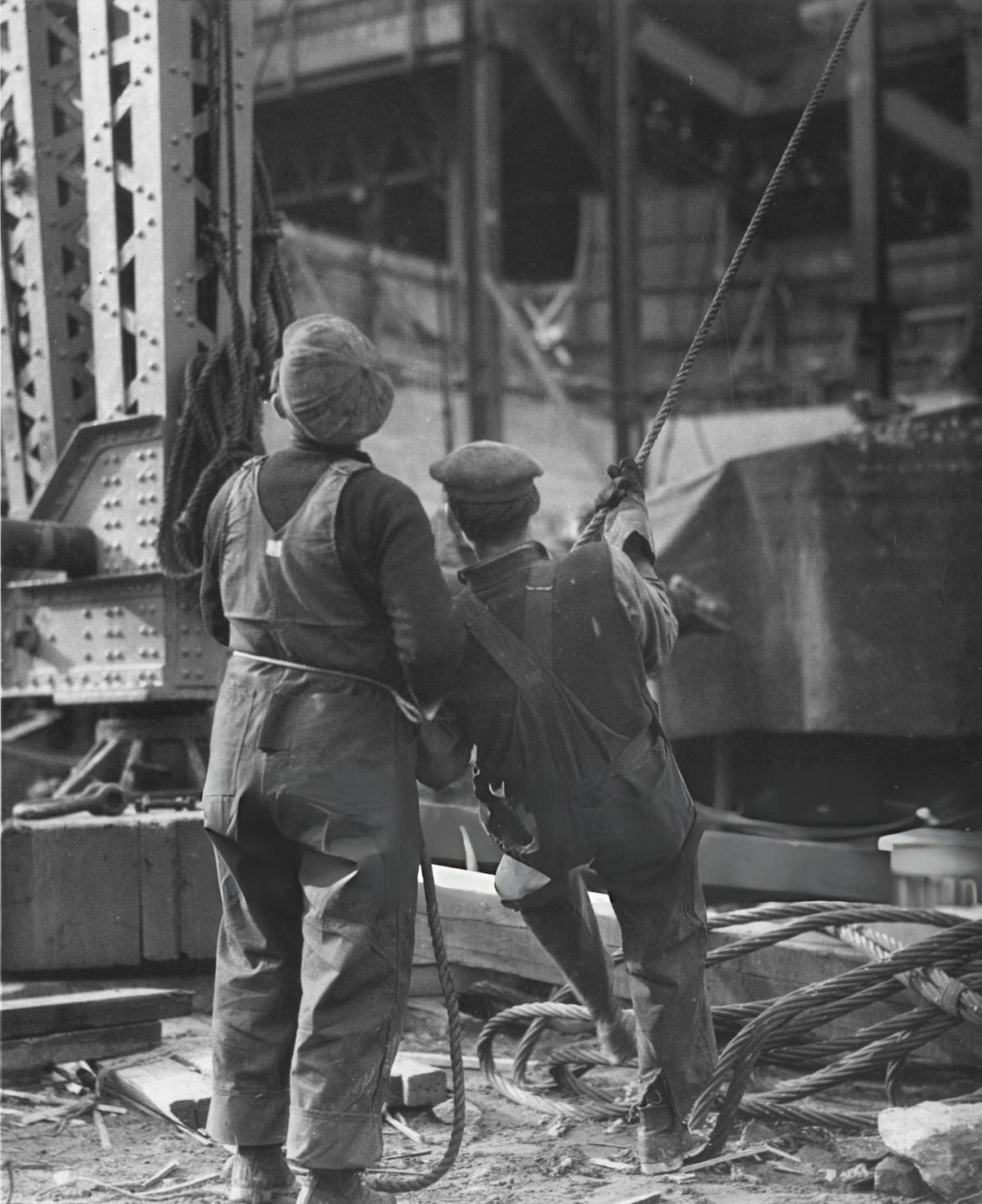 Workers During The Construction Of Radio City Music Hall, New York, 1929.