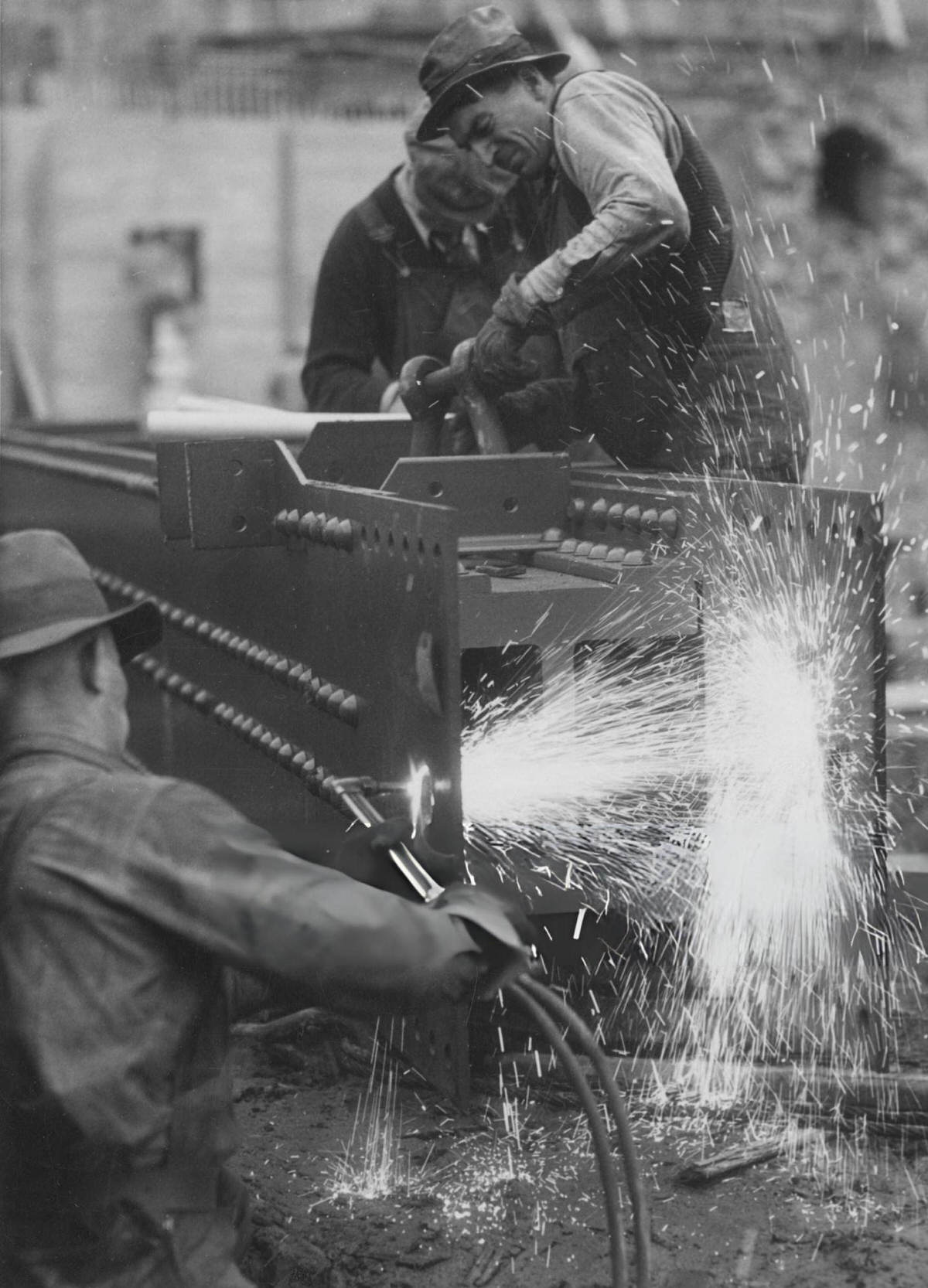 Men Welding During The Construction Of Radio City Music Hall, New York, 1929.