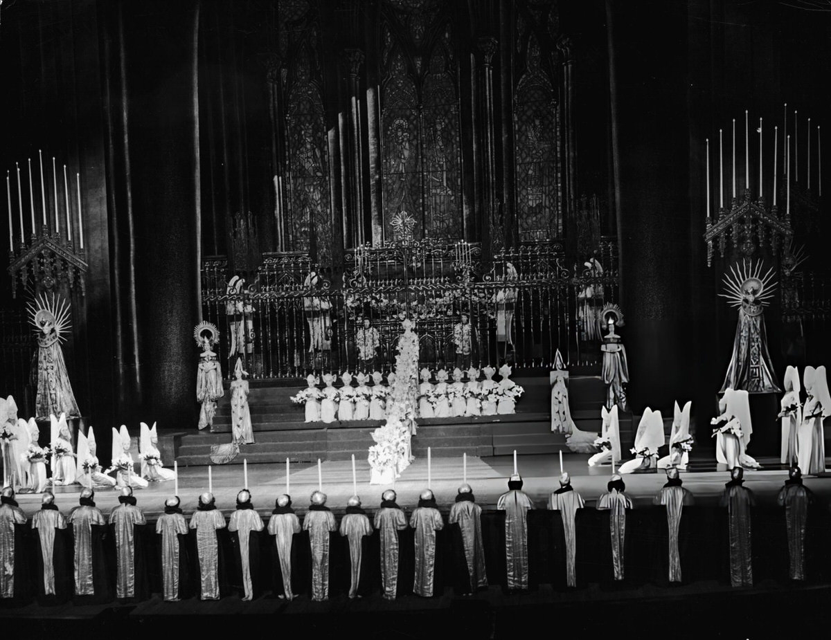 Scene From The Glory Of Easter Pageant At Radio City Music Hall, New York, 1933.