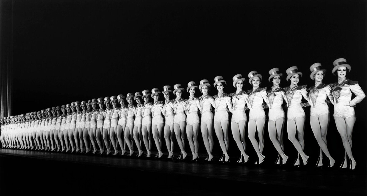 The Rockettes Chorus At Radio City Music Hall, New York.