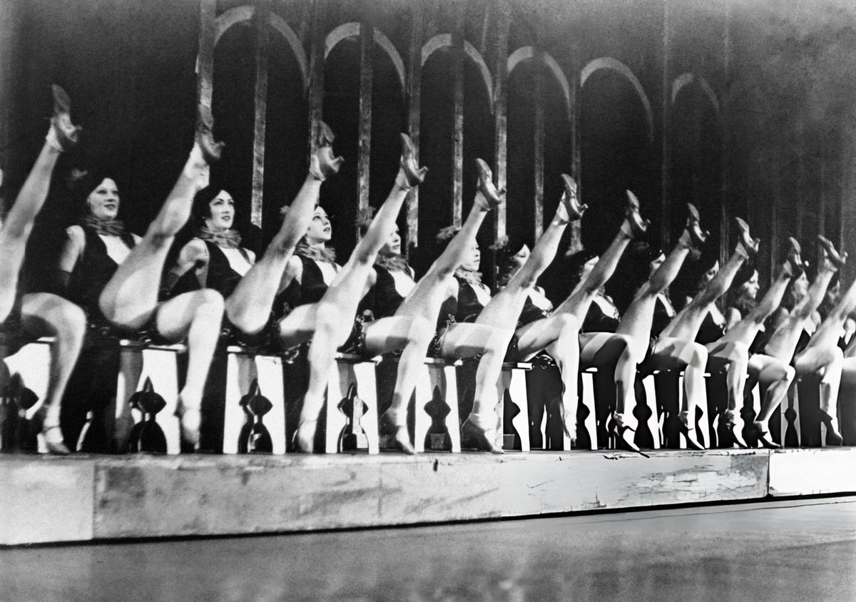 The Rockettes Performing At Radio City Music Hall, New York.