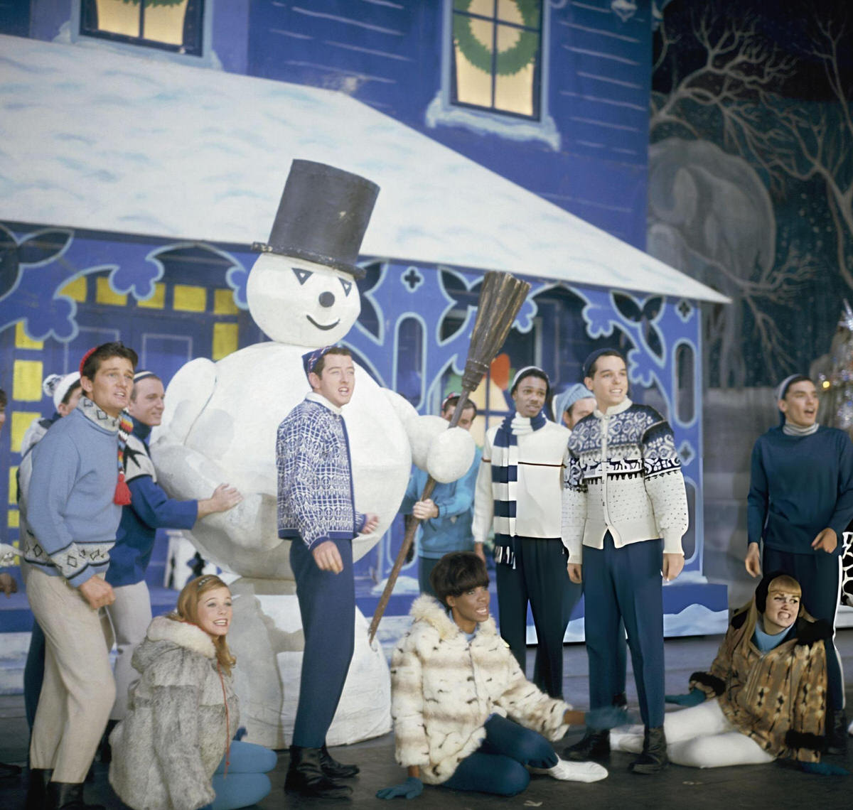 Carolers Singing Onstage, Radio City Music Hall At Christmas Time, 1967.