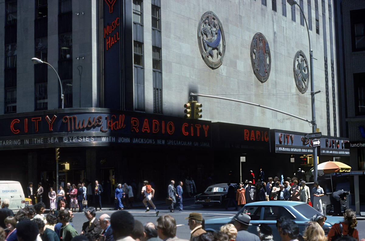 Radio City Music Hall At Rockefeller Center, New York, 1975.