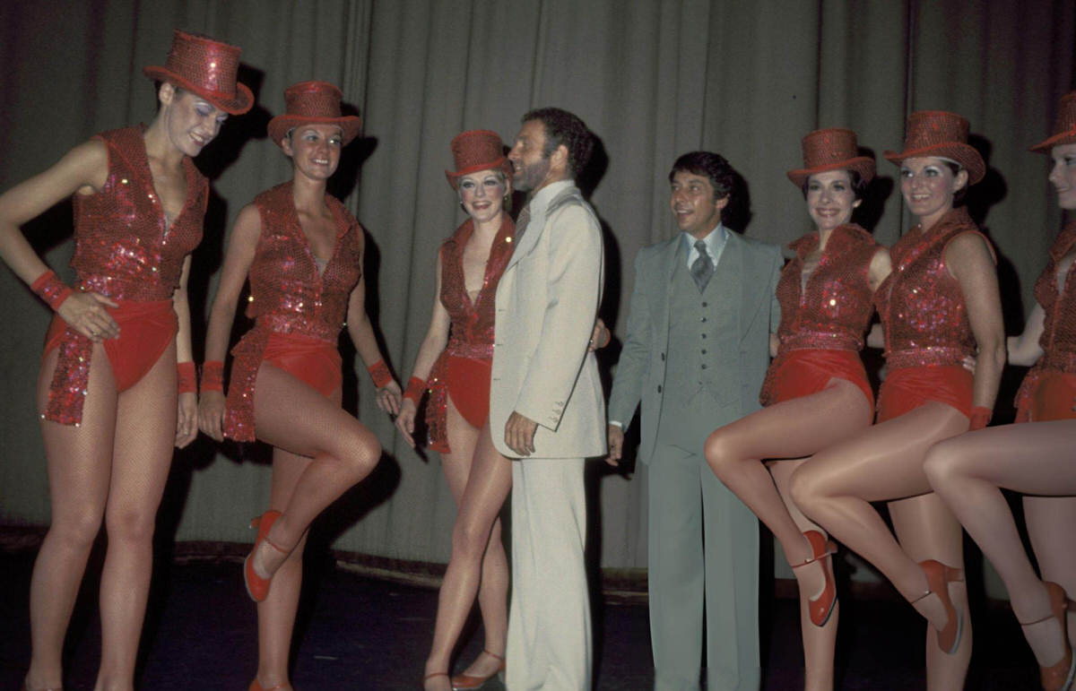 James Caan And The Rockettes At The Premiere Of Harry And Walter Go To New York At Radio City Music Hall, 1976.