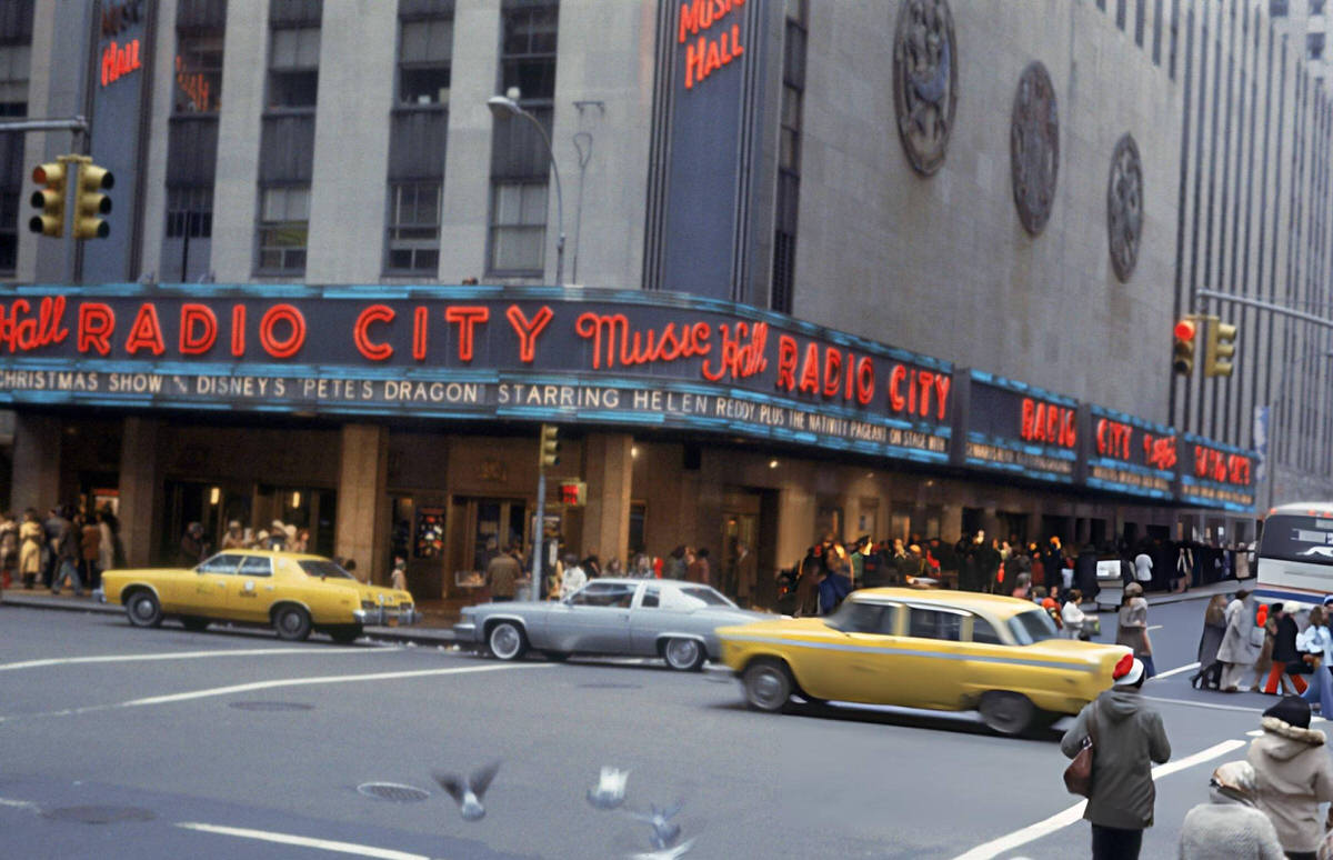 Radio City Music Hall At Rockefeller Center, New York, 1977.