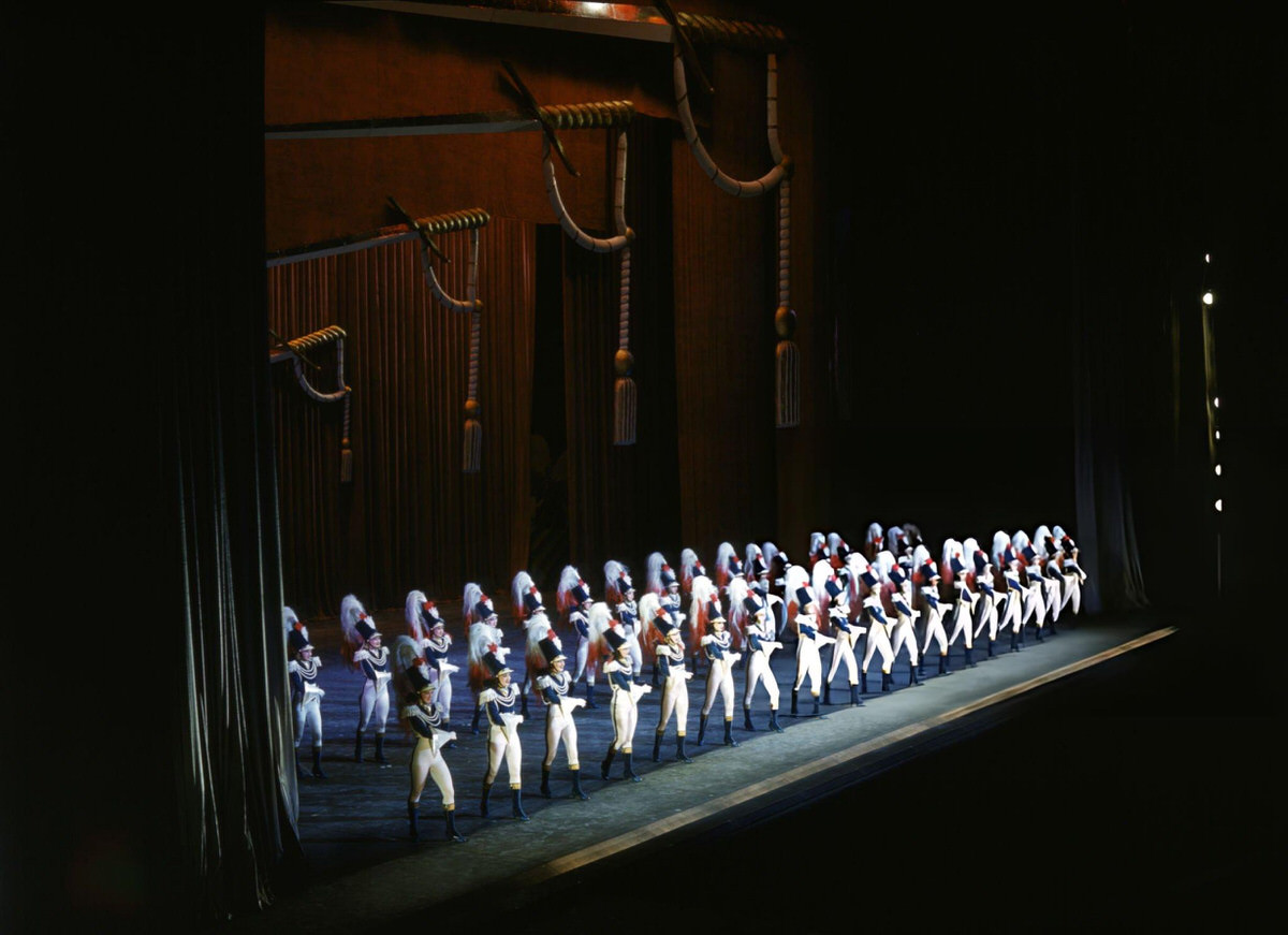 The Rockettes Performing A Military-Themed Routine At Radio City Music Hall, New York, 1942.