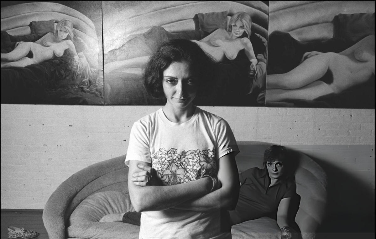 Artist Marion Pinton In Her Wooster Street Studio, Soho, 1974.