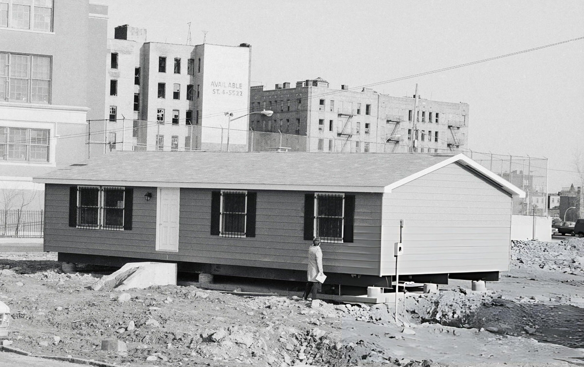 Ranch-Style Homes With Security Features Being Built Over Rubble In The South Bronx.