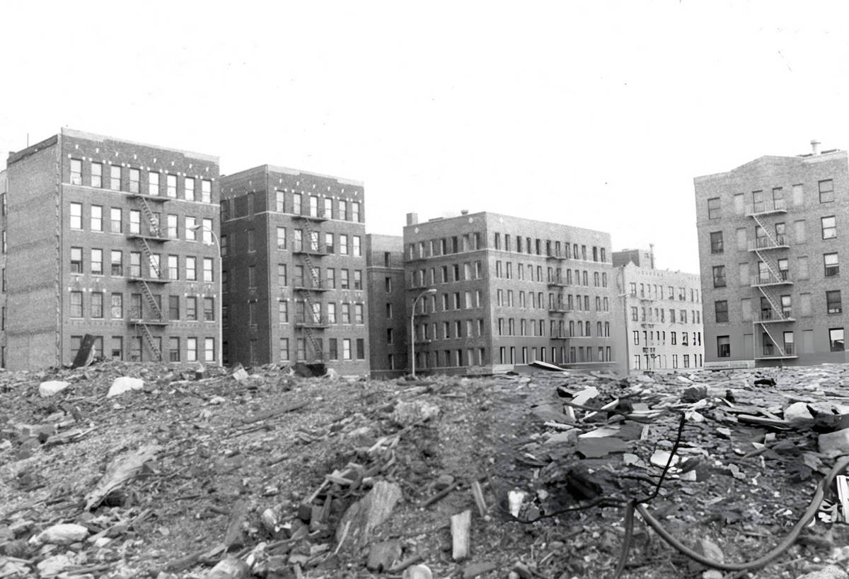Boarded-Up Buildings At St. Ann'S Avenue And 140Th Street, South Bronx, 1982.