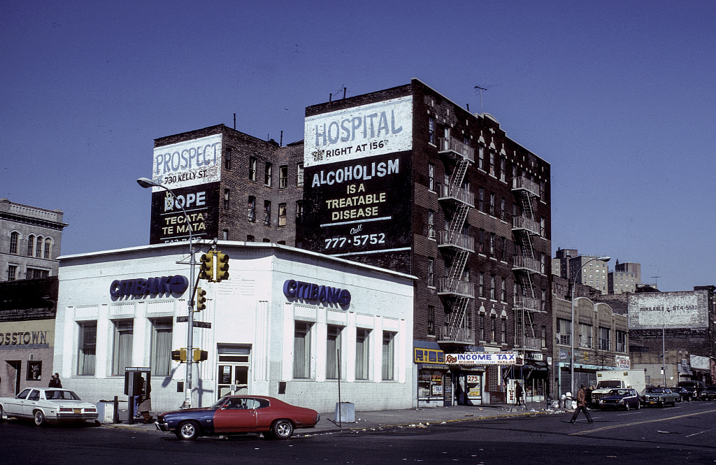 East 149Th Street At Prospect Avenue, South Bronx, 1980.