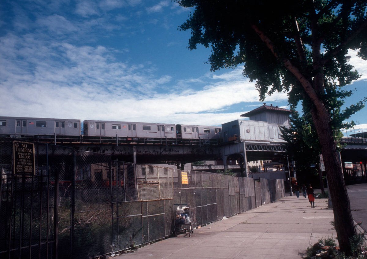 Elevated Train Entering A Station In The South Bronx, 2005.