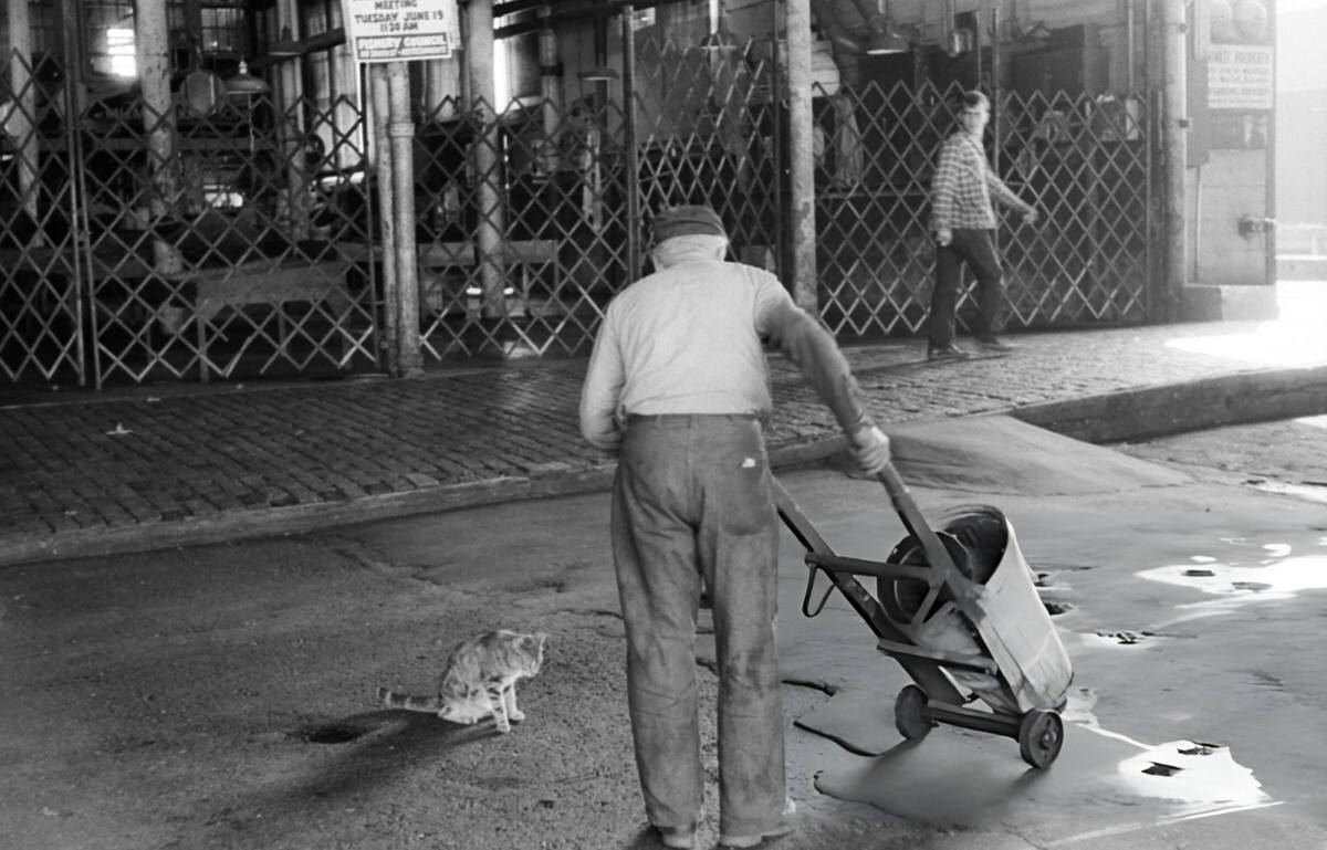 Fulton Fish Market At South Street Seaport, Lower Manhattan, 1965.