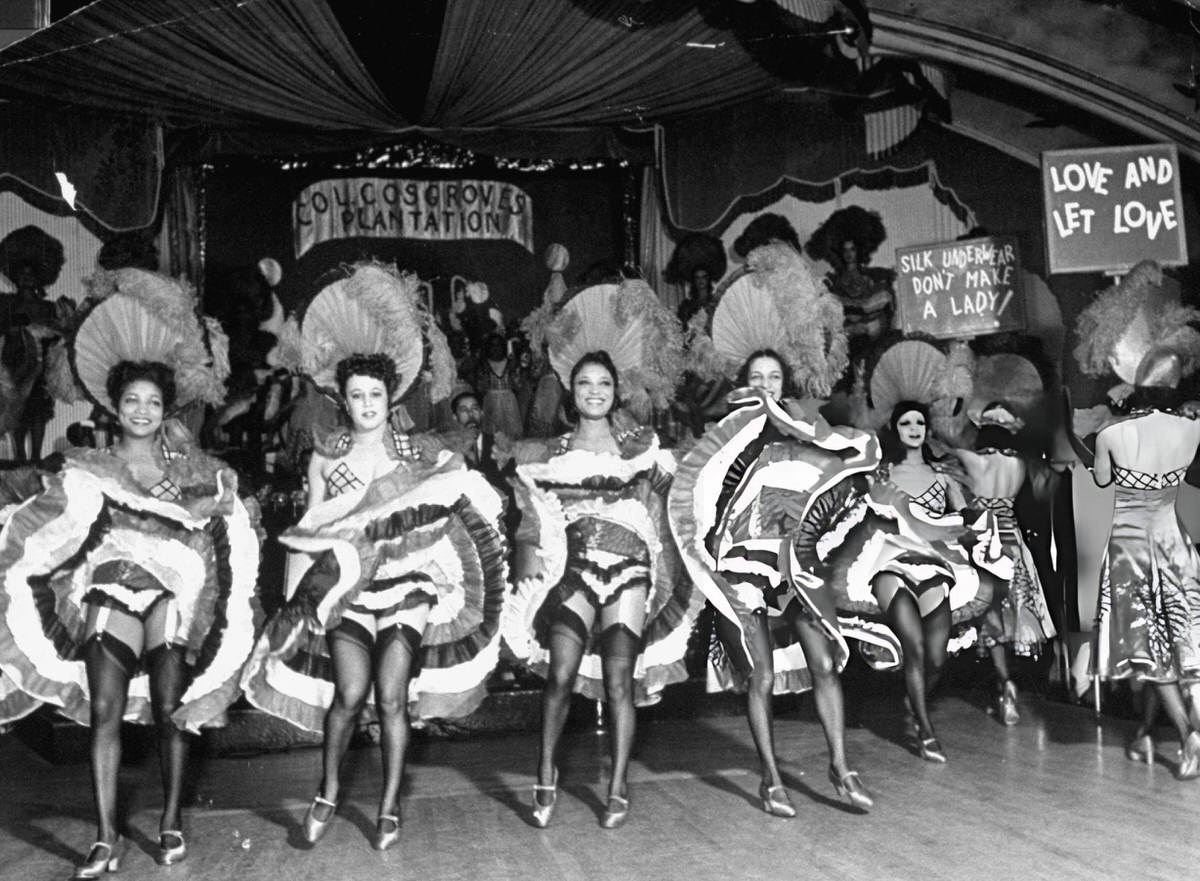 Chorus Line Dancing The Can-Can At The Cotton Club.