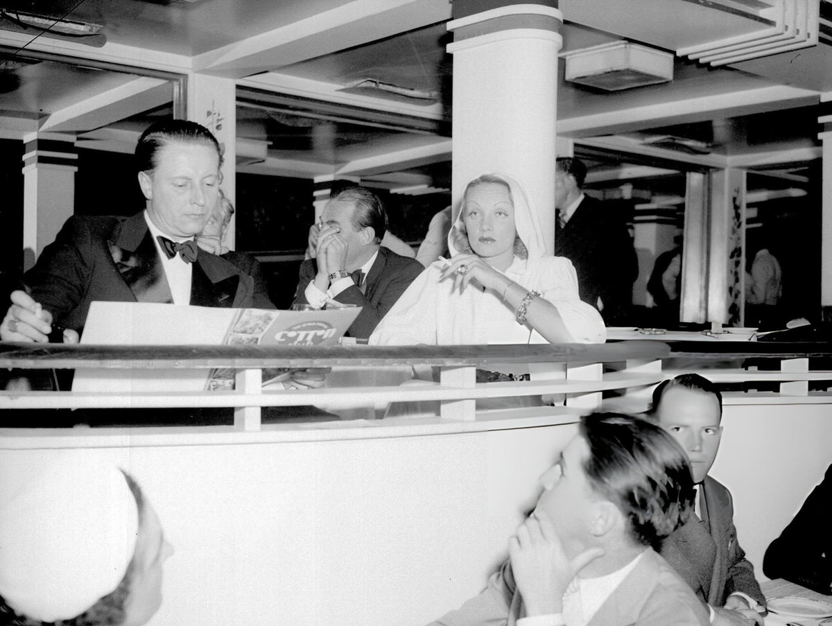 Marlene Dietrich And Her Husband Rudolph Sieber At The Cotton Club, 1930S.