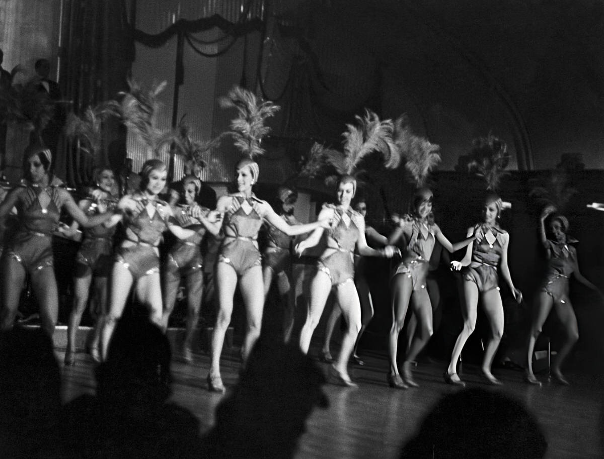 Floor Show Featuring A Chorus Line At The Cotton Club, Harlem, 1920S.