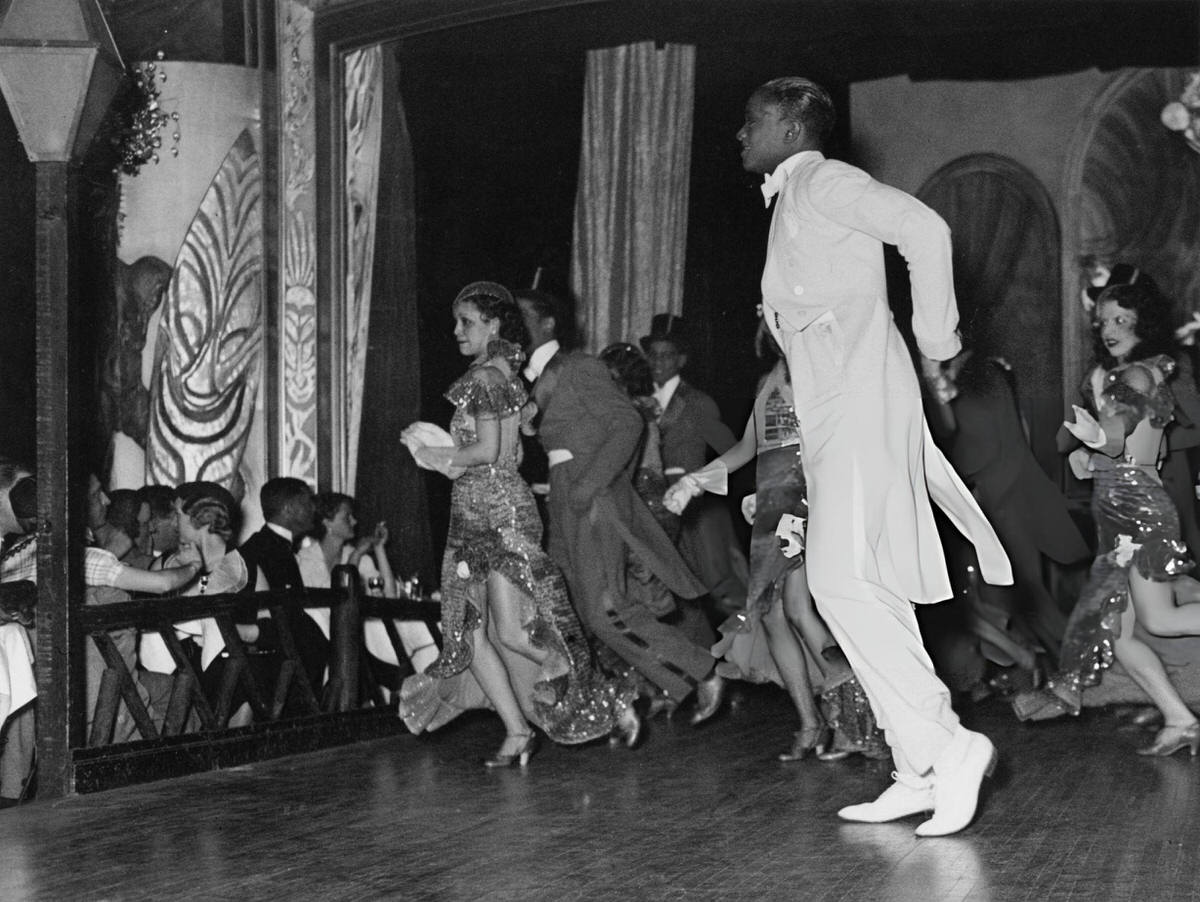 Performers On Stage During A Dance Routine At The Cotton Club, Harlem, 1934.