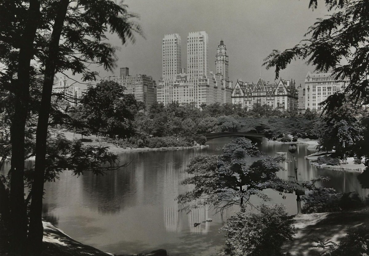 Central Park Lake Looking West Toward The Dakota, 1930S.