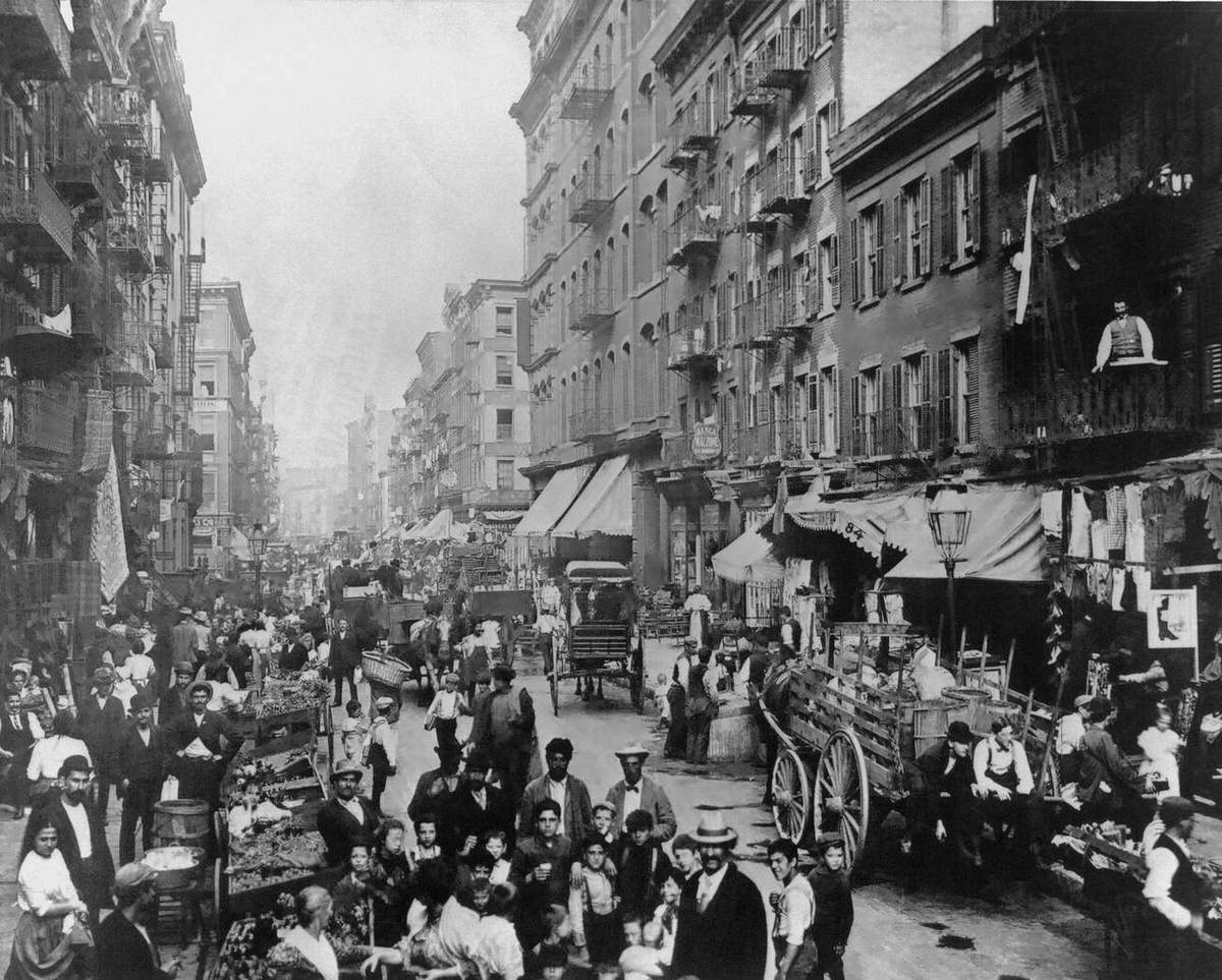 Farmers Market On The Lower East Side, New York, 1902.