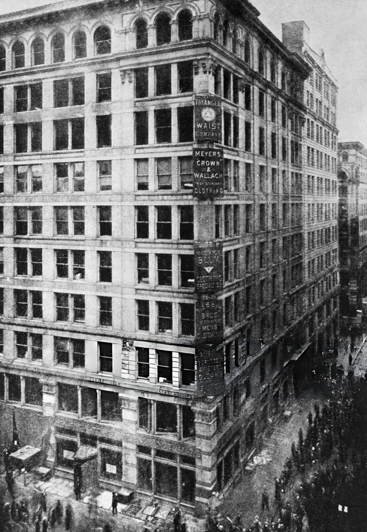 The Asch Building Near Washington Square, Site Of The Triangle Shirtwaist Company Fire, New York, 1911.